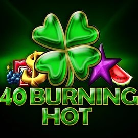 40 Burning Hot slot logo by Amusnet Interactive at Panosta Casino40 Burning Hot