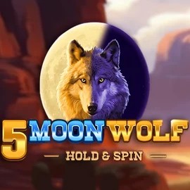 5 Moon Wolf slot logo by Apparat Gaming at Panosta Casino5 Moon Wolf