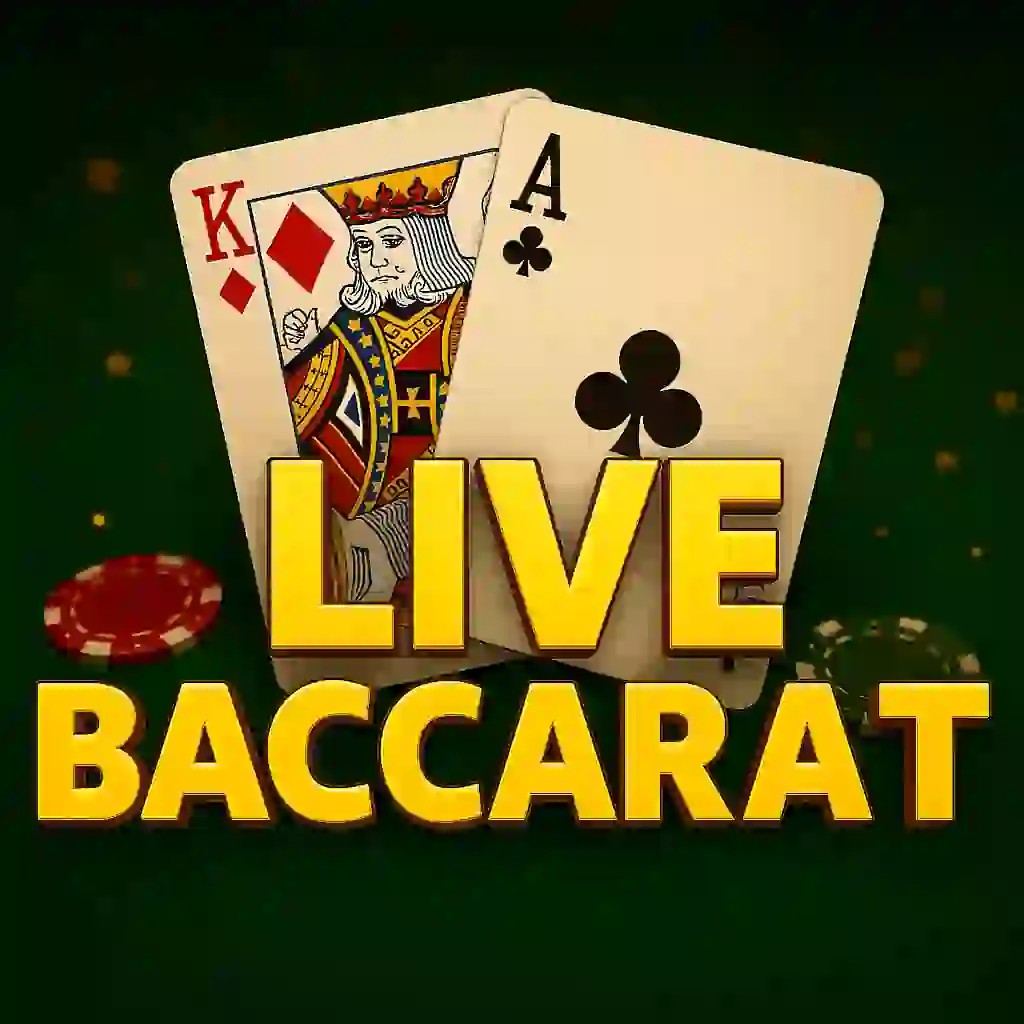 Live Baccarat casino game by Evolution – featured logo at Panosta Casino