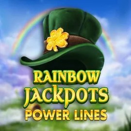 Rainbow Jackpots Power Lines logo by Red Tiger Gaming Panosta Casino