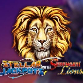 Stellar Jackpots with Serengeti Lions logo – Jackpots by Lightning Box Game at Panosta Casino