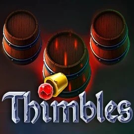 Thimbles slot logo by Evoplay at Panosta CasinoThimbles